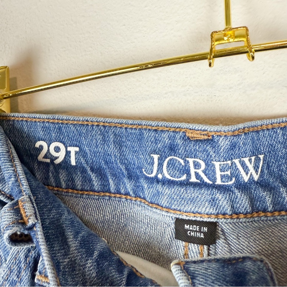 J. Crew 90s Classic Straight Leg Jeans High Rise Size 29T 29 Tall - Picture 7 of 14